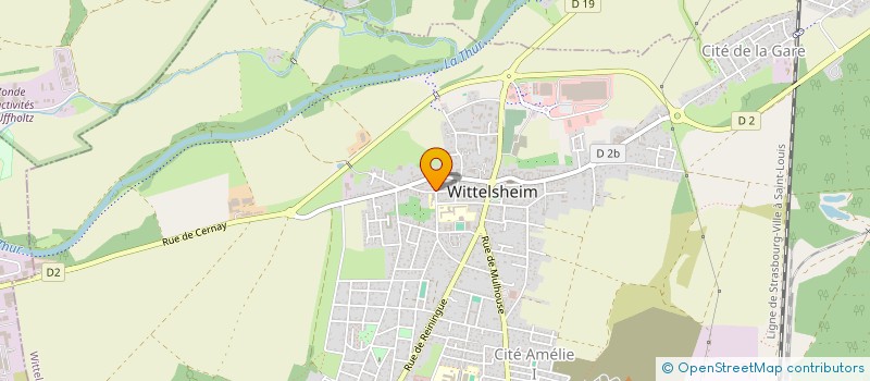 localisation de l'entreprise SCI BREIZHEL  WITTELSHEIM