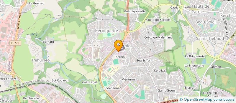 localisation de l'entreprise SCI BREIZHLAND à VANNES