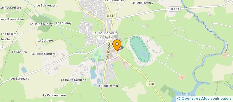 localisation de l'entreprise SCI BREJA  LE BOURGNEUF-LA-FORET