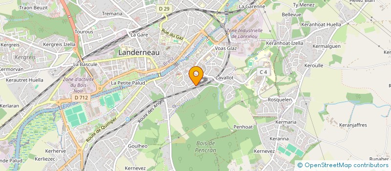 localisation de l'entreprise SCI BREKELIEN  LANDERNEAU