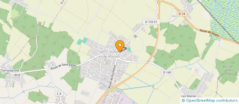 localisation de l'entreprise SCI BREL  SAINT-SULPICE-DE-ROYAN