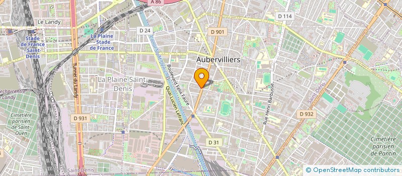 localisation de l'entreprise SCI BREMBILLA AMANI  AUBERVILLIERS