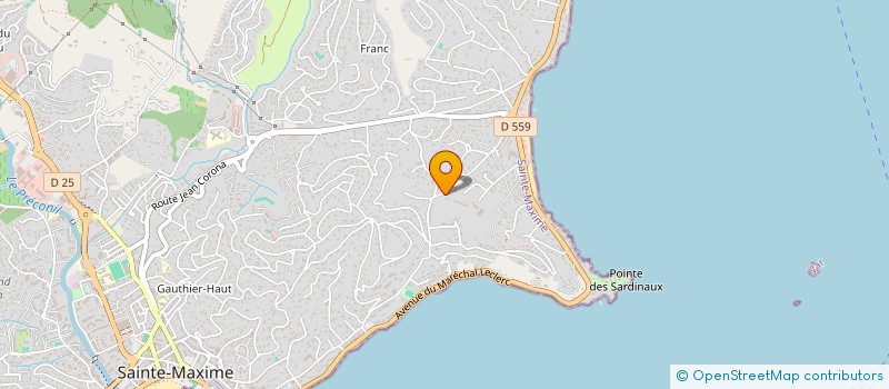 localisation de l'entreprise SCI BREMOND à SAINTE-MAXIME