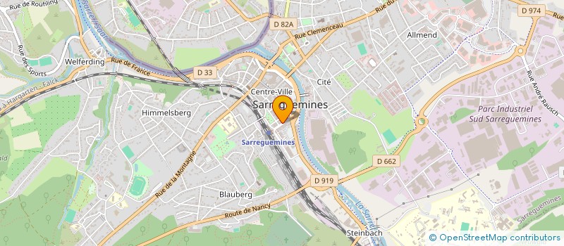 localisation de l'entreprise SCI BREMY-GARE à SARREGUEMINES