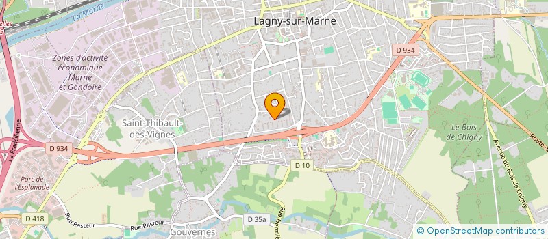 localisation de l'entreprise SCI BRENALYOR  LAGNY-SUR-MARNE