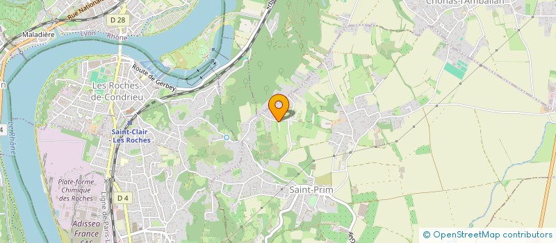 localisation de l'entreprise SCI BRENIER  SAINT-CLAIR-DU-RHONE