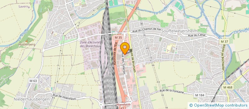 localisation de l'entreprise SCI BRENNENSTUHL  SOUFFELWEYERSHEIM