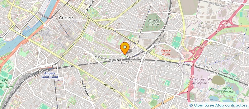 localisation de l'entreprise SCI BRESSIGNY 60 à ANGERS