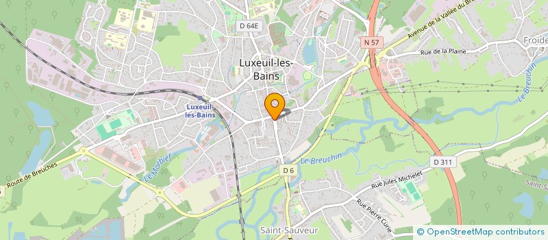 localisation de l'entreprise SCI BRESSON BRULTEY  LUXEUIL-LES-BAINS