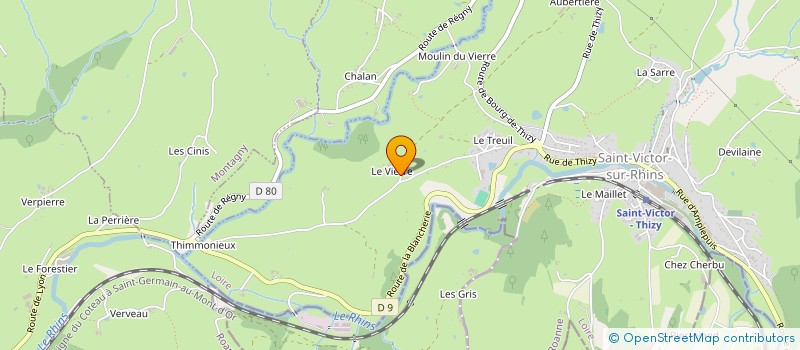 localisation de l'entreprise SCI  BRESSON DU VIERRE  SAINT-VICTOR-SUR-RHINS