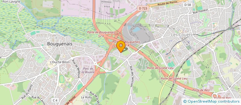 localisation de l'entreprise SCI BREST II à BOUGUENAIS