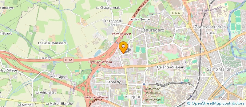 localisation de l'entreprise SCI BREST IROISE INVEST  RENNES