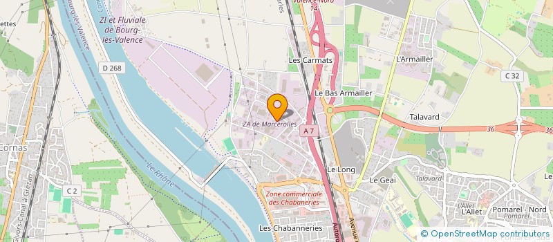 localisation de l'entreprise SCI BRET  BOURG-LES-VALENCE