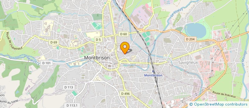 localisation de l'entreprise SCI BRET - D'AQUILA  SAVIGNEUX