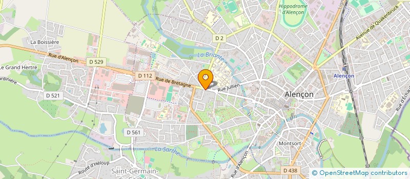 localisation de l'entreprise SCI BRETAGNE à ALENCON