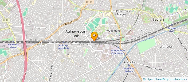localisation de l'entreprise SCI BRETAGNE à AULNAY-SOUS-BOIS
