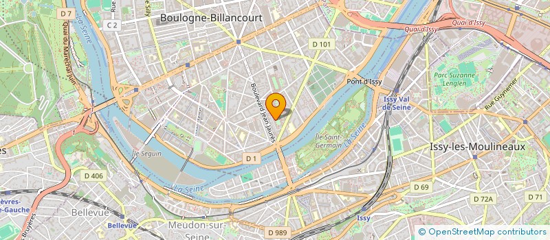 localisation de l'entreprise SCI BRETAGNE à BOULOGNE-BILLANCOURT