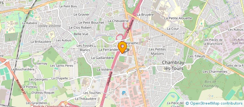 localisation de l'entreprise SCI BRETAGNE  CHAMBRAY-LES-TOURS