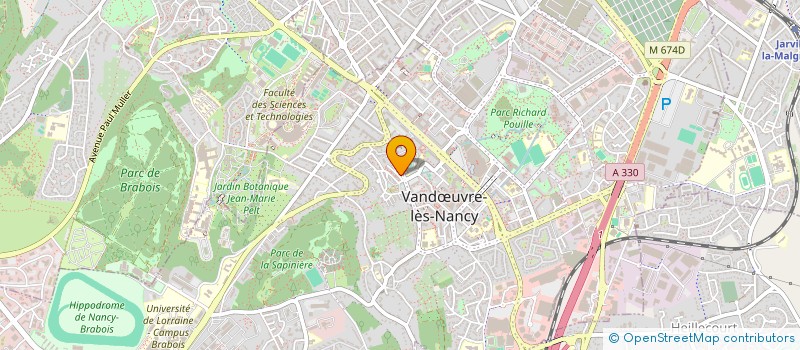 localisation de l'entreprise SCI BRETAGNE  VANDUVRE-LES-NANCY