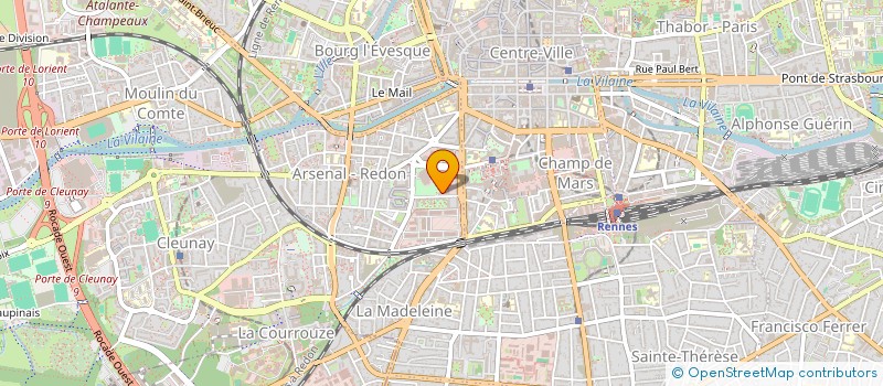 localisation de l'entreprise SCI BRETAGNE BROCELIANDE V  RENNES