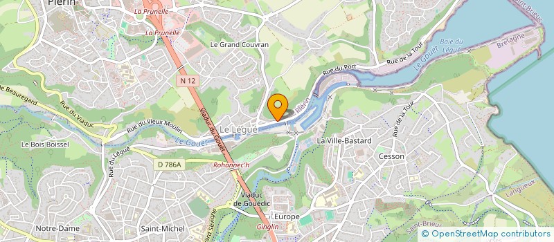 localisation de l'entreprise SCI BRETAGNE CENTRE  PLERIN