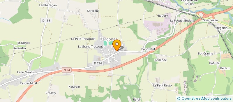 localisation de l'entreprise SCI BRETAGNE HABITAT  LANGUIDIC