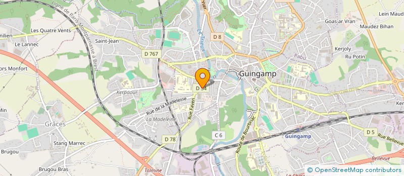 localisation de l'entreprise SCI BRETAGNE IMMO  PABU