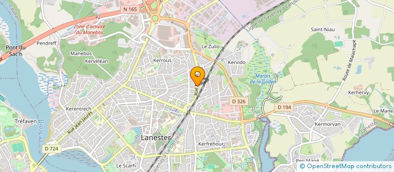 localisation de l'entreprise SCI BRETAGNE INVEST  LANESTER