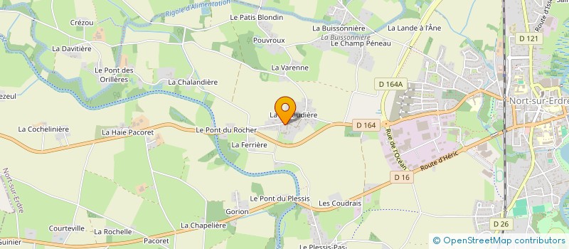 localisation de l'entreprise SCI BRETAGNE LANDRIN  NORT-SUR-ERDRE