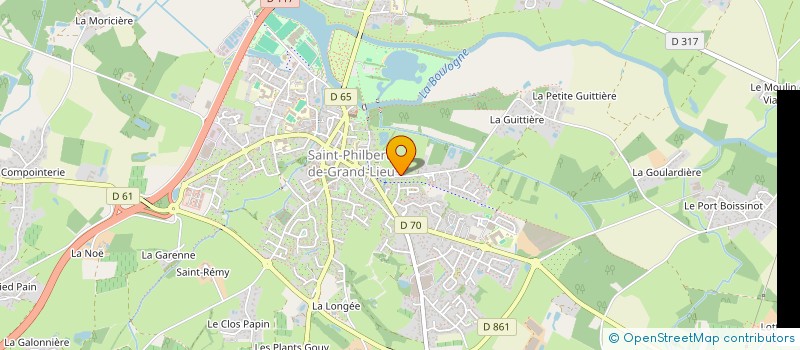 localisation de l'entreprise SCI BRETAGNE LES GUITTIERES  SAINT-PHILBERT-DE-GRAND-LIEU