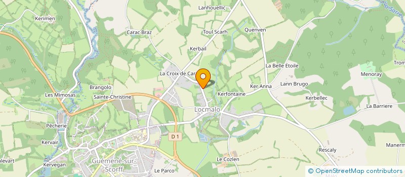 localisation de l'entreprise SCI BRETAGNE MER ET VERDURE  PLOERDUT