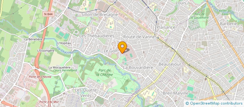 localisation de l'entreprise SCI BRETAGNE NATURE  SAINT-HERBLAIN