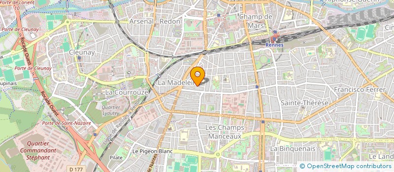 localisation de l'entreprise SCI BRETAGNE VERTE  RENNES