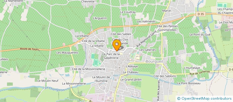 localisation de l'entreprise SCI BRETAUDIERE&CO  BOURGUEIL