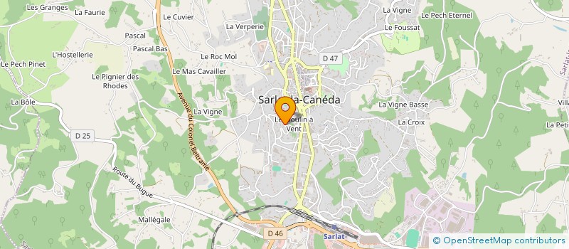 localisation de l'entreprise SCI BRETEAU à SARLAT-LA-CANEDA