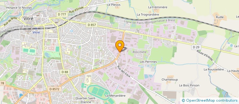localisation de l'entreprise SCI BRETEGAL  VITRE