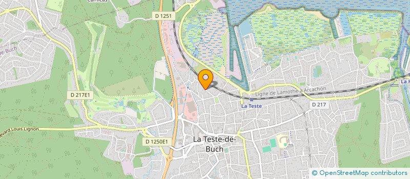 localisation de l'entreprise SCI BRETEIL ET COMPAGNIE à LA TESTE-DE-BUCH