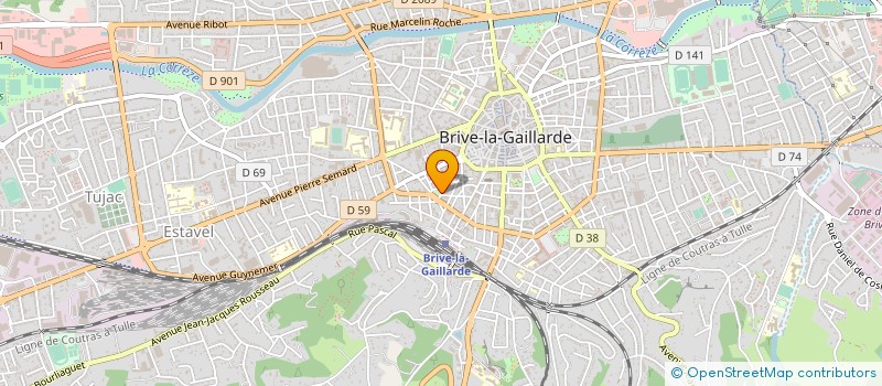 localisation de l'entreprise SCI BRETHET LATOUR  BRIVE-LA-GAILLARDE