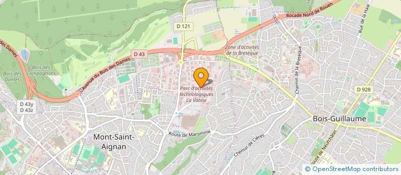 localisation de l'entreprise SCI BRETI  MONT-SAINT-AIGNAN