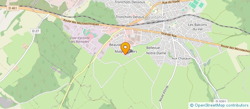 localisation de l'entreprise SCI BRETIER  VALDAHON