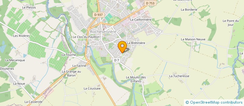 localisation de l'entreprise SCI BRETON C.A.  ROCHESERVIERE