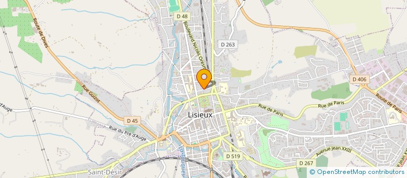 localisation de l'entreprise SCI BRETON ET FILS à LISIEUX