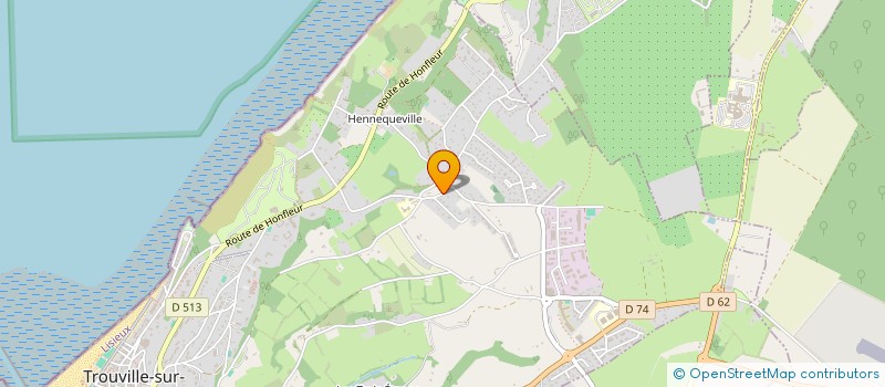 localisation de l'entreprise SCI BRETON JULLICH RUE BOILEAU  TROUVILLE-SUR-MER