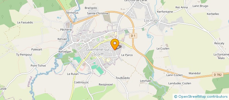 localisation de l'entreprise SCI BRETONNE  GUEMENE-SUR-SCORFF