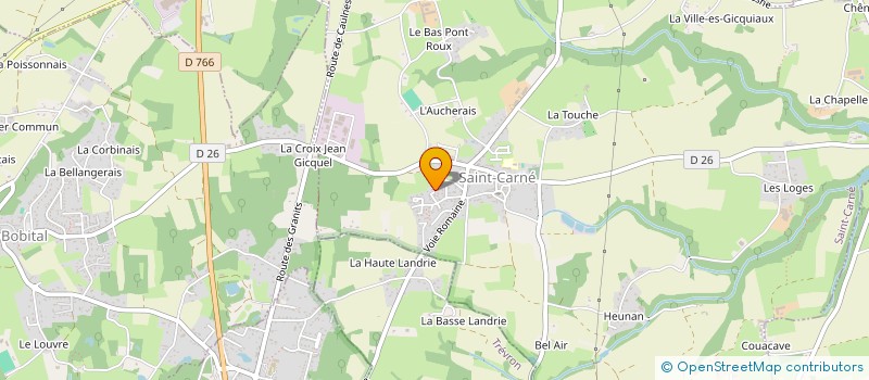 localisation de l'entreprise SCI BRETONNE FLOR  SAINT-CARNE