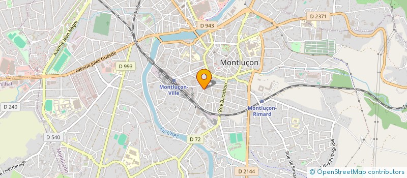 localisation de l'entreprise SCI BRETONNIE à MONTLUCON