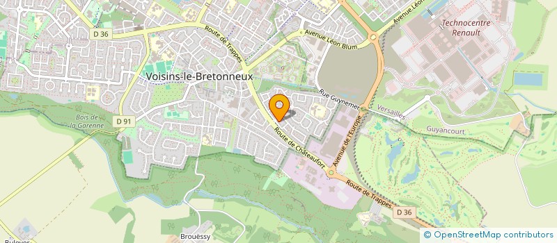 localisation de l'entreprise SCI BRETONNIERE  VOISINS-LE-BRETONNEUX