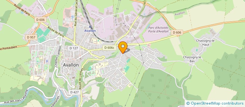 localisation de l'entreprise SCI BRETTWILDE à AVALLON