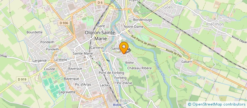 localisation de l'entreprise SCI BRETUS  OLORON-SAINTE-MARIE