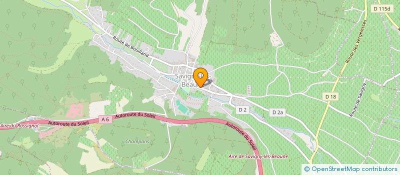 localisation de l'entreprise SCI BREUCHES LES LUXEUIL  SAVIGNY-LES-BEAUNE